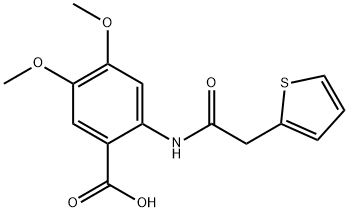 4,5-DIMETHOXY-2-(2-THIOPHEN-2-YL-ACETYLAMINO)-BENZOIC ACID