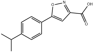 5-[4-(1-METHYLETHYL)PHENYL]-3-ISOXAZOLECARBOXYLIC ACID