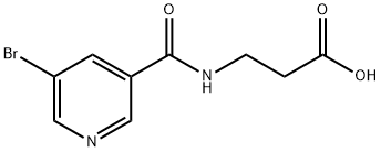 3-[(5-BROMO-PYRIDINE-3-CARBONYL)-AMINO]-PROPIONIC ACID Structural