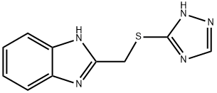1H-BENZIMIDAZOLE, 2-[(1H-1,2,4-TRIAZOL-3-YLTHIO)METHYL]-