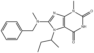 8-[benzyl(methyl)amino]-7-sec-butyl-3-methyl-3,7-dihydro-1H-purine-2,6-dione