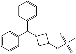 1-(Diphenylmethyl)-3-azetidinyl methanesulfonate Structural