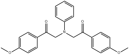 1-(4-METHOXY-PHENYL)-2-([2-(4-METHOXY-PHENYL)-2-OXO-ETHYL]-PHENYL-AMINO)-ETHANONE Structural