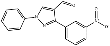 3-(3-NITROPHENYL)-1-PHENYL-1H-PYRAZOLE-4-CARBALDEHYDE Structural