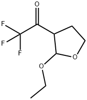 Ethanone, 1-(2-ethoxytetrahydro-3-furanyl)-2,2,2-trifluoro- (9CI) Structural