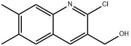 2-CHLORO-6,7-DIMETHYLQUINOLINE-3-METHANOL Structural