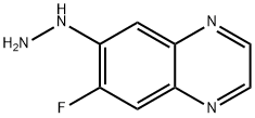 Quinoxaline, 6-fluoro-7-hydrazino- (9CI) Structural