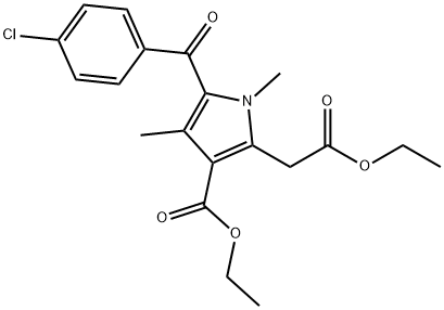 ethyl 5-(4-chlorobenzoyl)-3-(ethoxycarbonyl)-1,4-dimethyl-1H-pyrrole-2-acetate   