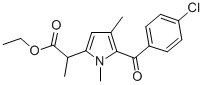 ethyl 5-(4-chlorobenzoyl)-alpha,1,4-trimethyl-1H-pyrrole-2-acetate   