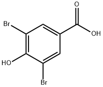 3,5-Dibromo-4-hydroxybenzoic acid Structural