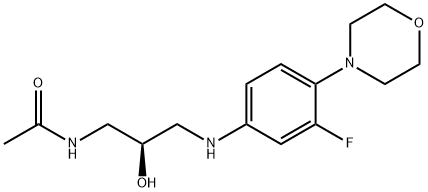 N-[(2R)-3-[[3-Fluoro-4-(4-Morpholinyl)phenyl]aMino]-2-hydroxypropyl]acetaMide Structural