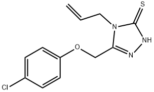 4-ALLYL-5-[(4-CHLOROPHENOXY)METHYL]-4H-1,2,4-TRIAZOLE-3-THIOL Structural