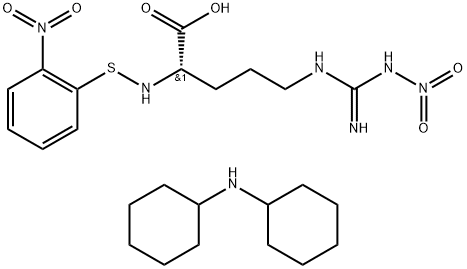 2-NITROPHENYLSULFANYL-N-OMEGA-NITRO-L-ARGININE DICYCLOHEXYLAMMONIUM SALT Structural