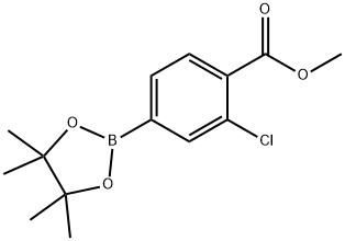 (3-CHLORO-4-METHOXYCARBONYL)BENZENEBORONIC ACID PINACOL ESTER Structural