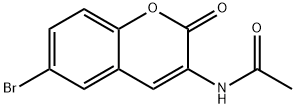 N-(6-BROMO-2-OXO-2H-1-BENZOPYRAN-3-YL)ACETAMIDE Structural