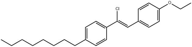 TRANS-4-OCTYL-ALPHA-CHLORO-4'-ETHOXYSTILBENE Structural