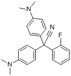 BIS(4'-N,N-DIMETHYLAMINOPHENYL)-(2-FLUOROPHENYL)ACETONITRILE Structural