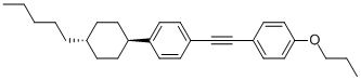 TRANS-1-(4-PENTYLCYCLOHEXYL)-4-(2-(4-PROPOXYPHENYL)ETHYNYL)BENZENE Structural