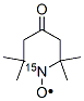 4-OXO-2,2,6,6-TETRAMETHYLPIPERIDINE-1-15N-1-OXYL Structural