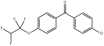 4-CHLORO-[4'-(1,1,2,2-TETRAFLUOROETHOXY)]BENZOPHENONE Structural