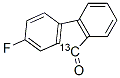 2-FLUORO-9-FLUORENONE-9-13C Structural