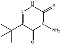 4-Amino-6-(tert-butyl)-3-mercapto-1,2,4-triazin-5(4H)-one Structural