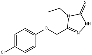 5-[(4-CHLOROPHENOXY)METHYL]-4-ETHYL-4H-1,2,4-TRIAZOLE-3-THIOL