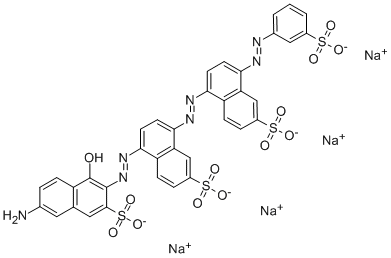 tetrasodium 7-amino-4-hydroxy-3-[[6(or 7)-sulphonato-4-[[6(or 7)-sulphonato-4-[(3-sulphonatophenyl)azo]naphthyl]azo]naphthyl]azo]naphthalene-2-sulphonate    