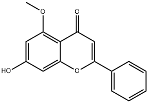 7-HYDROXY-5-METHOXY-2-PHENYL-CHROMEN-4-ONE Structural