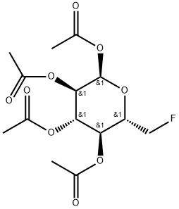 1,2,3,4-TETRA-O-ACETYL-6-DEOXY-6-FLUORO-ALPHA-D-GLUCOPYRANOSE Structural