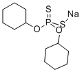 sodium O,O-dicyclohexyl dithiophosphate Structural