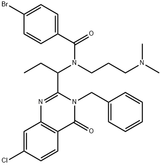 N-[1-(3-Benzyl-7-chloro-4-oxo-3,4-dihydro-quinazolin-2-yl)-propyl]-4-bromo-N-(3-dimethylamino-propyl)-benzamide