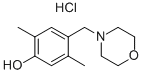 2,5-DIMETHYL-4-(MORPHOLINOMETHYL)PHENOL HYDROCHLORIDE Structural