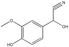 Hydroxy(4-hydroxy-3-methoxyphenyl)acetonitrile Structural