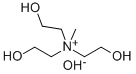 TRIS(2-HYDROXYETHYL)METHYLAMMONIUM HYDROXIDE Structural