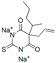 5-allyl-5-(1-methylbutyl)-2-thiobarbituric acid, sodium derivative Structural