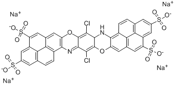 tetrasodium 8,19-dichlorodiphenaleno[1,9-ab:1',9'-lm]triphenodioxazinetetrasulphonate Structural