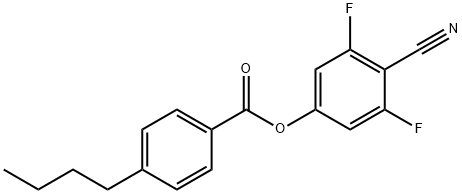 4-CYANO-3,5-DIFLUOROPHENYL 4-BUTYL-BENZOATE Structural