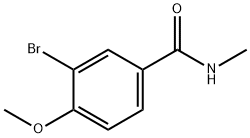 3-bromo-4-methoxy-N-methylbenzamide Structural