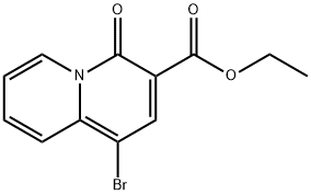Ethyl 1-bromo-4-oxo-4H-quinolizine-3-carboxylate Structural