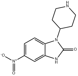 5-NITRO-1-PIPERIDIN-4-YL-1,3-DIHYDRO-BENZOIMIDAZOL-2-ONE Structural