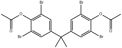 4,4'-isopropylidenebis[2,6-dibromophenyl] diacetate Structural