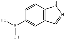 1H-INDAZOLE-5-BORONIC ACID Structural