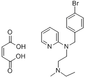 N-[(4-bromophenyl)methyl]-N'-ethyl-N'-methyl-N-2-pyridylethylenediamine maleate