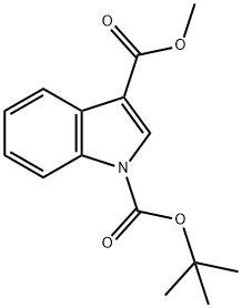 INDOLE-1,3-DICARBOXYLIC ACID 1-TERT-BUTYL ESTER 3-METHYL ESTER Structural