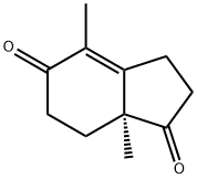 (S)-4,7A-DIMETHYL-2,3,7,7A-TETRAHYDRO-6H-INDENE-1,5-DIONE Structural