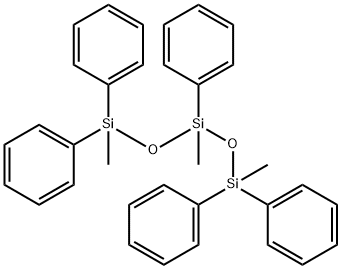 1,1,3,5,5-Pentaphenyl-1,3,5-trimethyltrisiloxane Structural