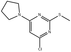 4-Chloro-2-(methylthio)-6-(pyrrolidin-1-yl)pyrimidine 98% Structural