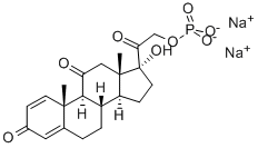 Pregna-1,4-diene-3,11,20-trione, 17-hydroxy-21-(phosphonooxy)-, disodium salt  