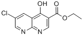 1,8-Naphthyridine-3-carboxylicacid,6-chloro-4-hydroxy-,ethylester(9CI) Structural